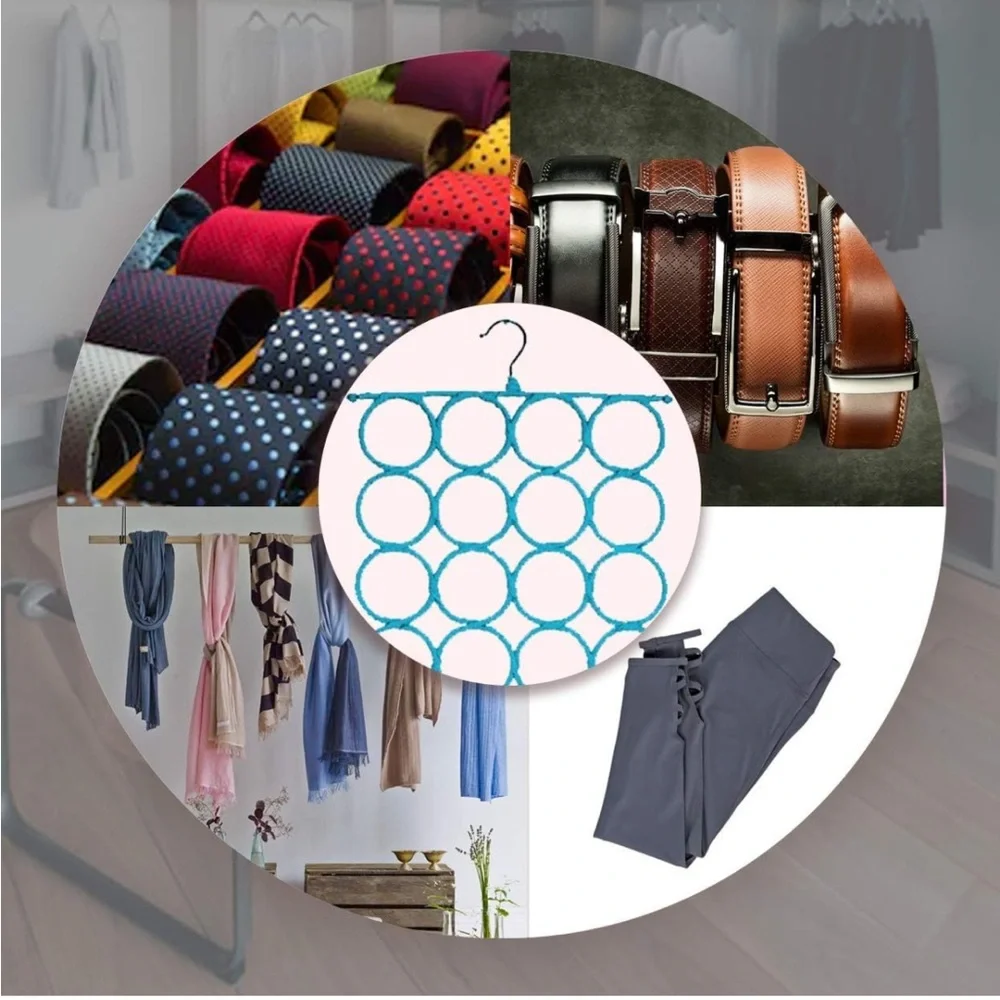 Flash Sale Hanger Multiple Purpose Holder Closet Space-Saving Scarves Belts 28